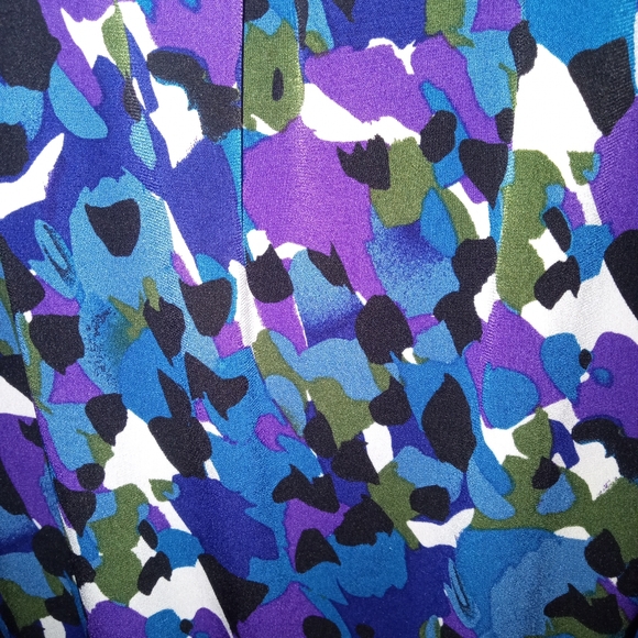 Kasper Blue/Purple Multicolor Sleeveless Blouse size Large - Picture 3 of 8